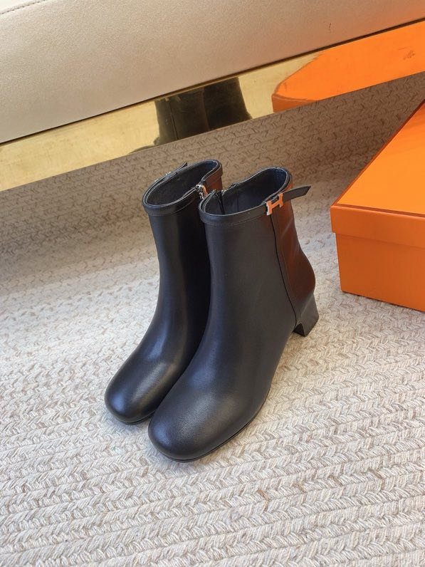 Ботинки кожаные на молнии фото 3