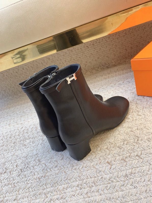 Ботинки кожаные на молнии фото 4