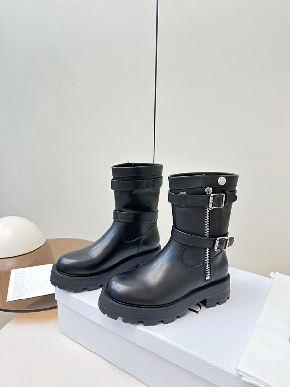 Ботинки кожаные женские  D-Major