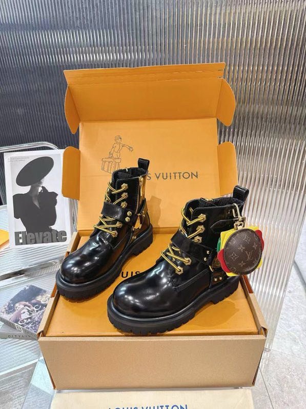 Ботинки кожаные женские LV x Timberland