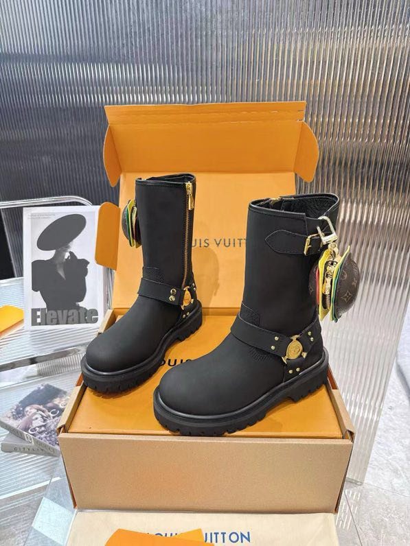 Ботинки кожаные женские LV x Timberland