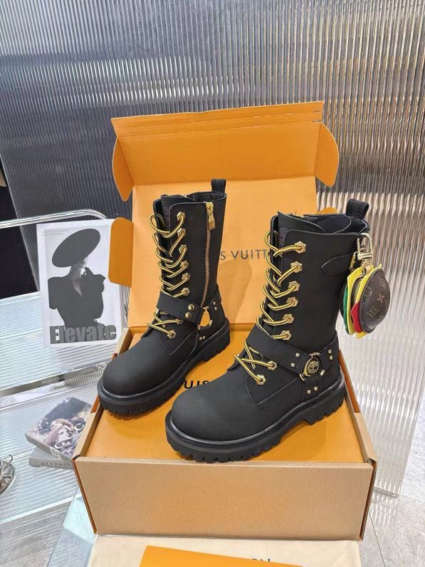 Черевики шкіряні жіночі LV x Timberland