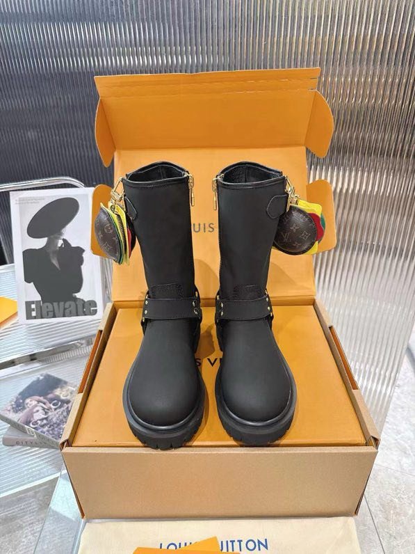 Ботинки кожаные женские LV x Timberland фото 2