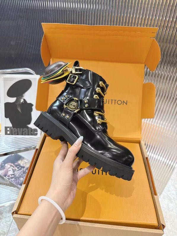 Ботинки кожаные женские LV x Timberland фото 3