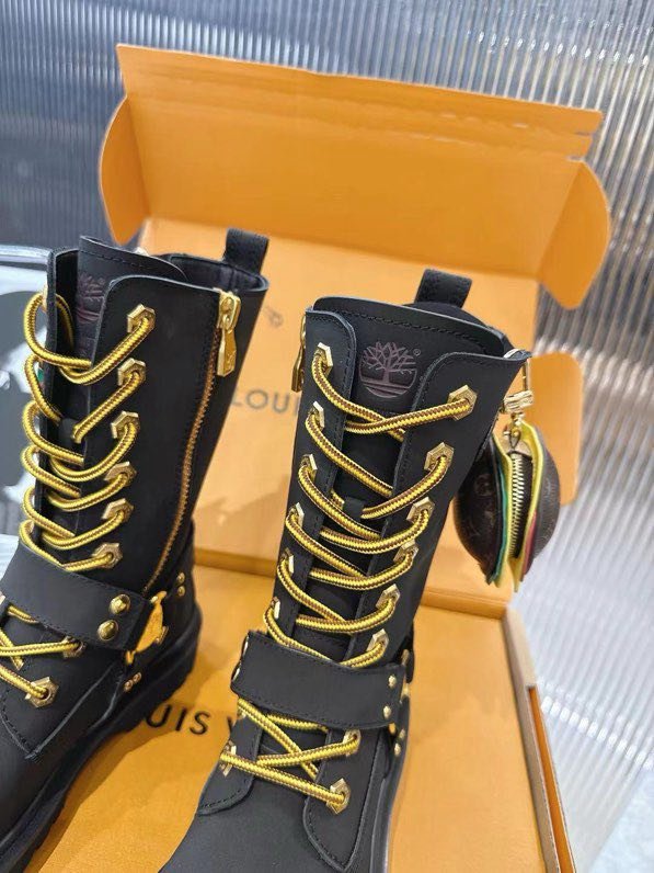Черевики шкіряні жіночі LV x Timberland фото 3