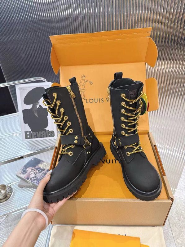 Черевики шкіряні жіночі LV x Timberland фото 4