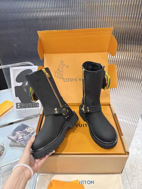 Ботинки кожаные женские LV x Timberland фото 5