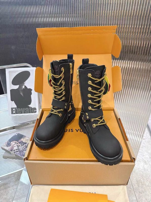 Черевики шкіряні жіночі LV x Timberland фото 5