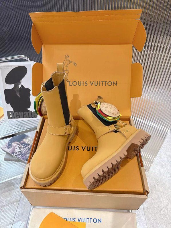 Ботинки кожаные женские LV x Timberland фото 5