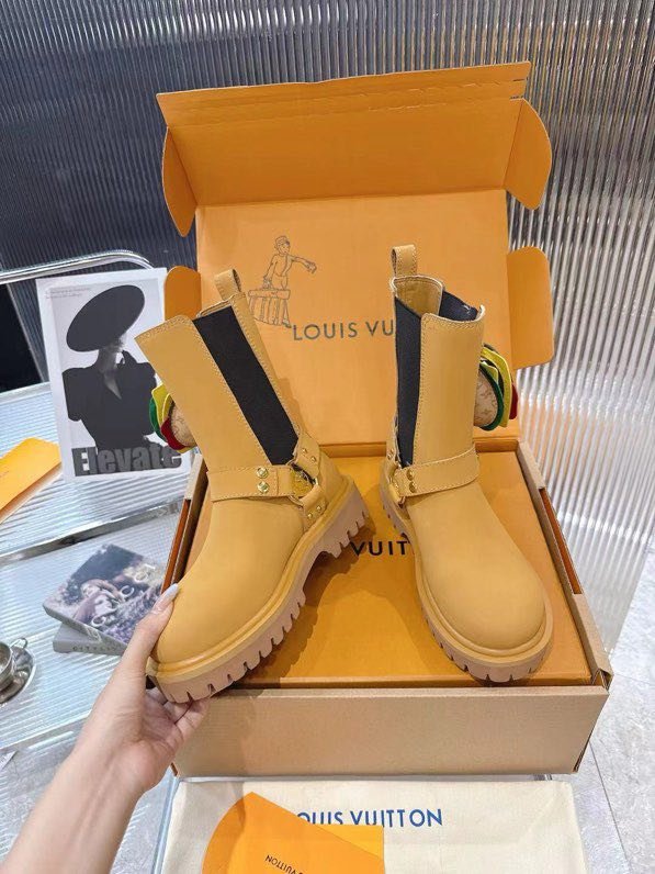 Ботинки кожаные женские LV x Timberland фото 7