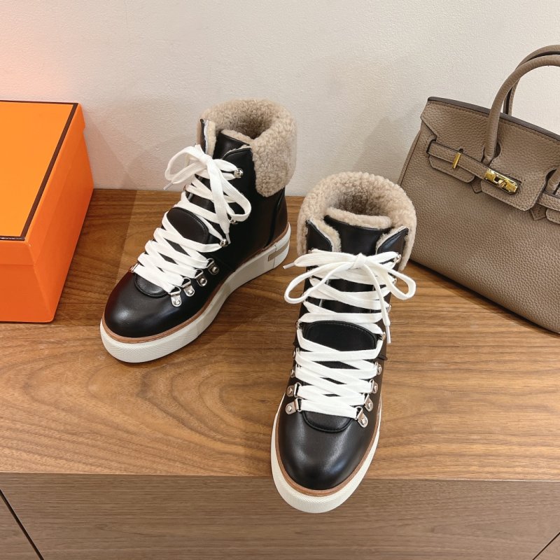 Ботинки кожаные женские на меху фото 3