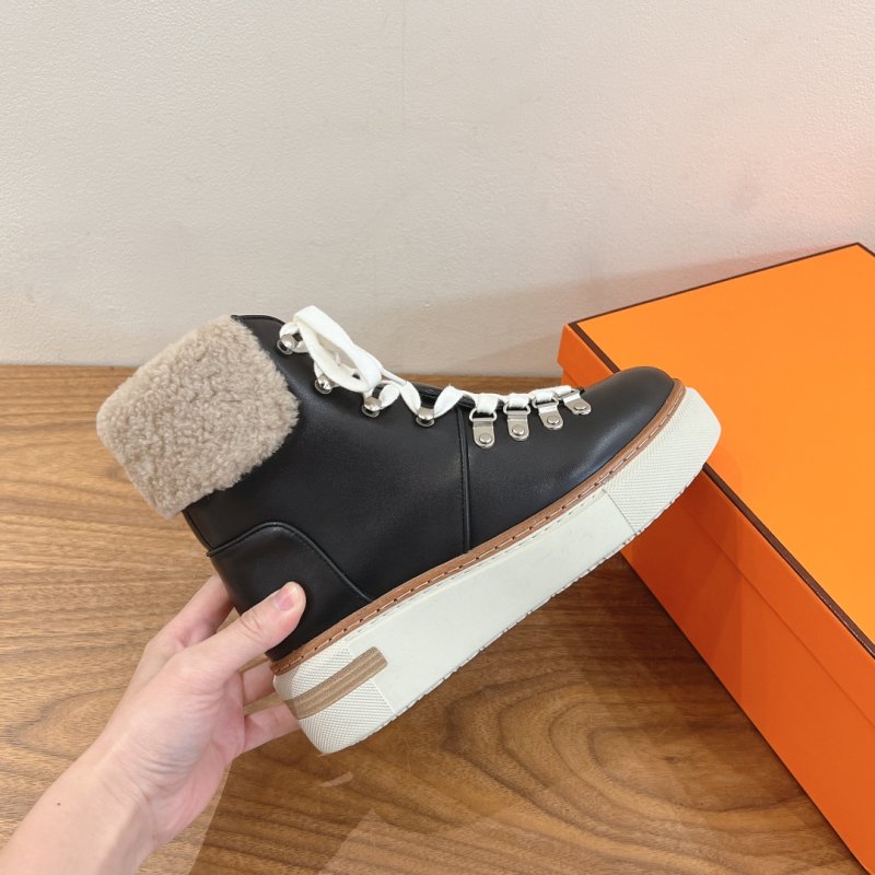 Ботинки кожаные женские на меху фото 6