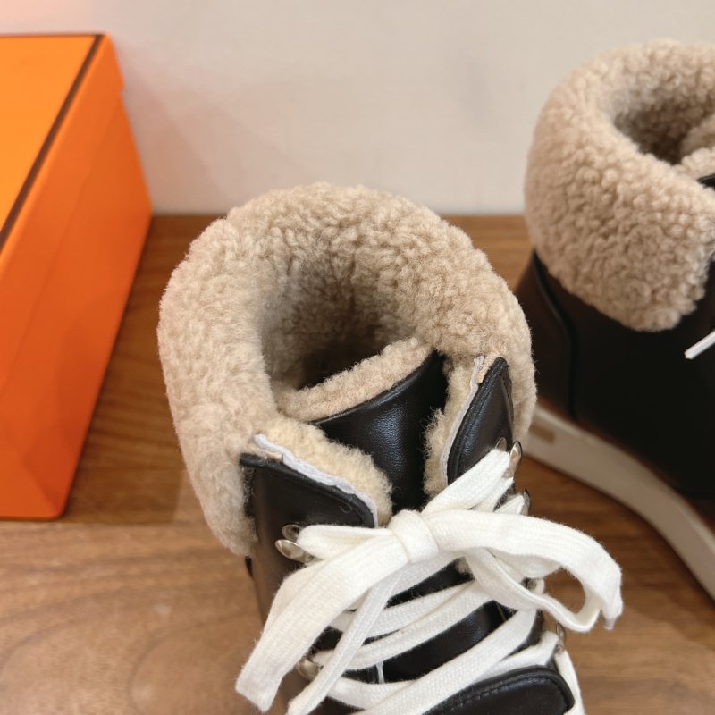 Ботинки кожаные женские на меху фото 7