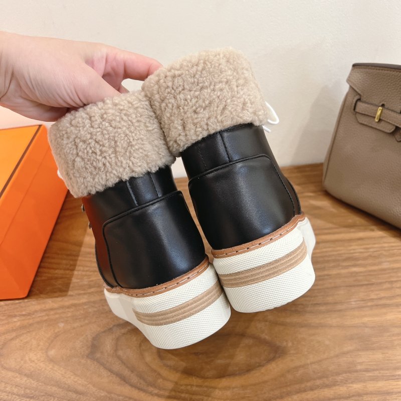 Ботинки кожаные женские на меху фото 8