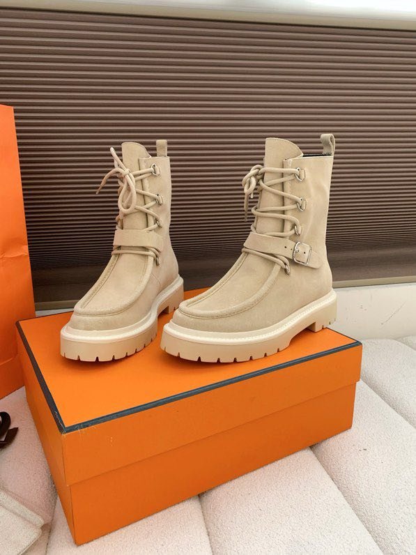 Ботинки кожаные женские