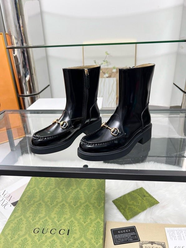 Boots leather women's фото 2