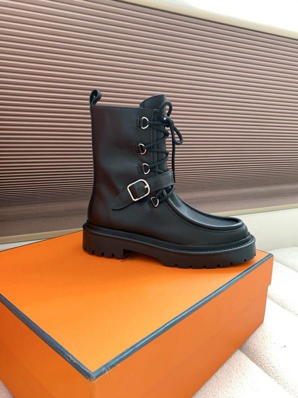 Boots leather women's фото 2