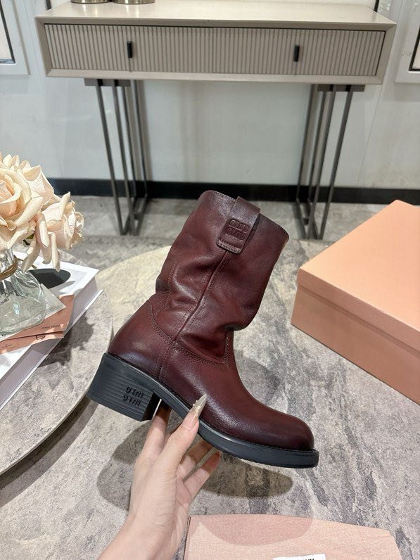 Boots leather women's фото 2