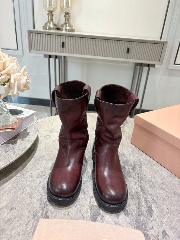 Boots leather women's фото 3