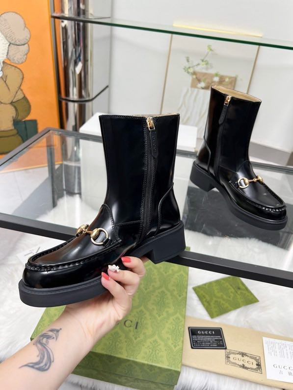 Boots leather women's фото 4