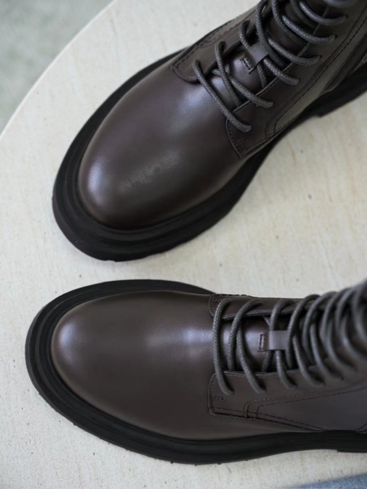 Boots leather women's фото 4