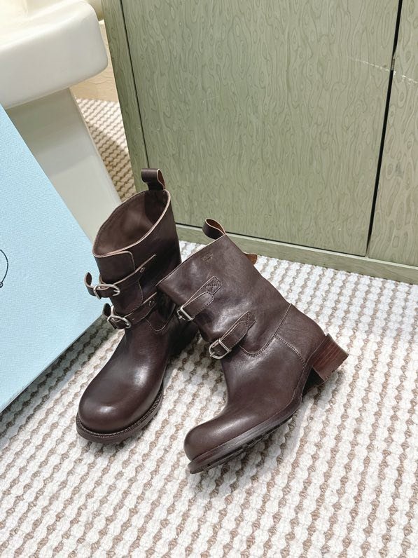 Boots leather women's фото 4