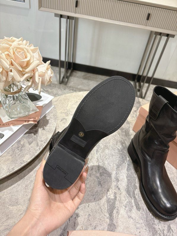 Boots leather women's фото 4