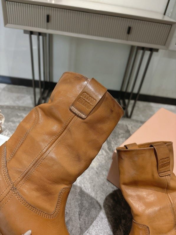 Boots leather women's фото 4