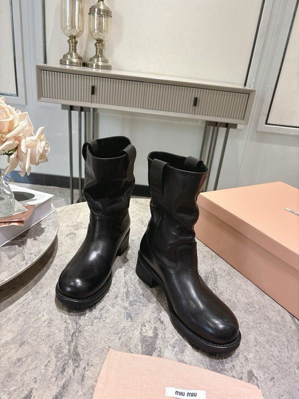 Boots leather women's фото 5