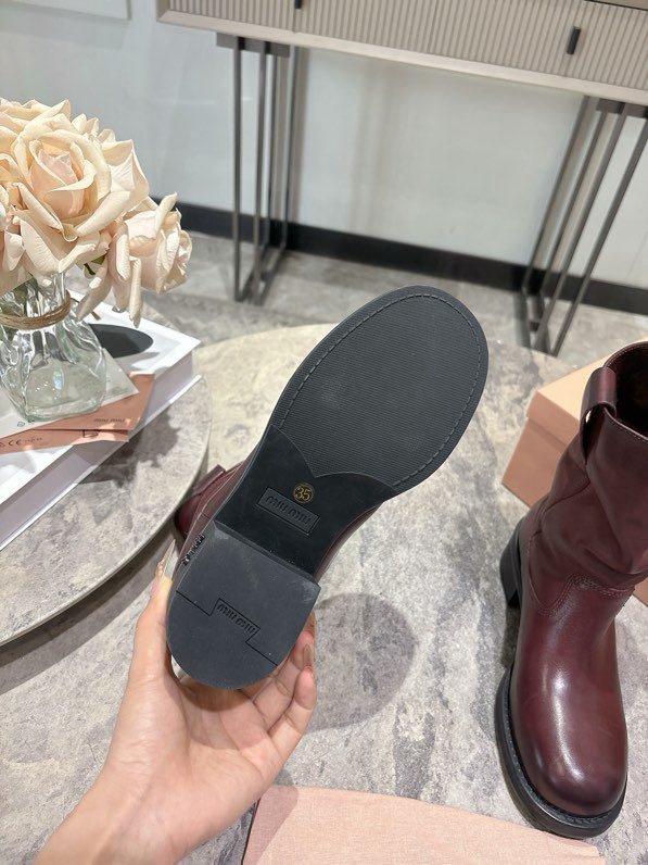 Boots leather women's фото 5