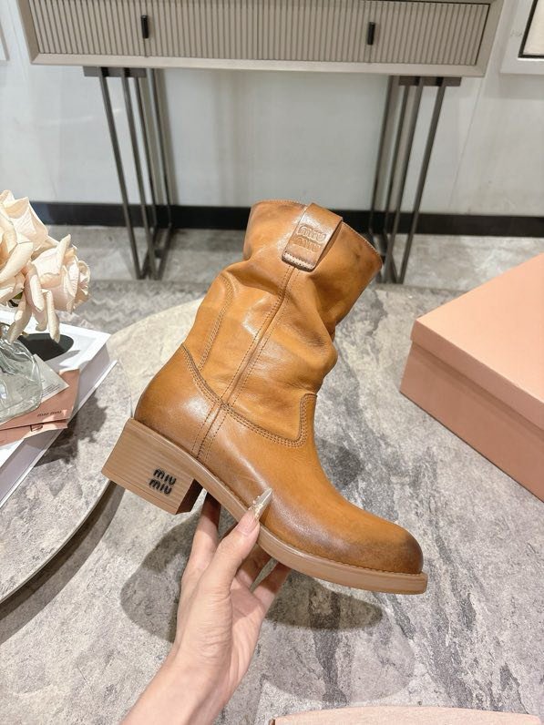 Boots leather women's фото 5