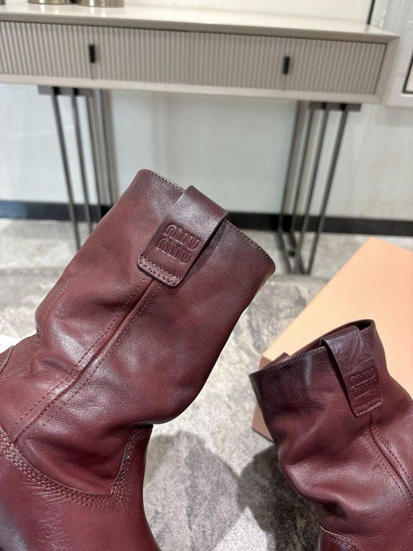 Boots leather women's фото 7