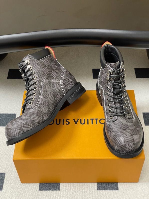 Ботинки LV BUBBLE кожаные женские