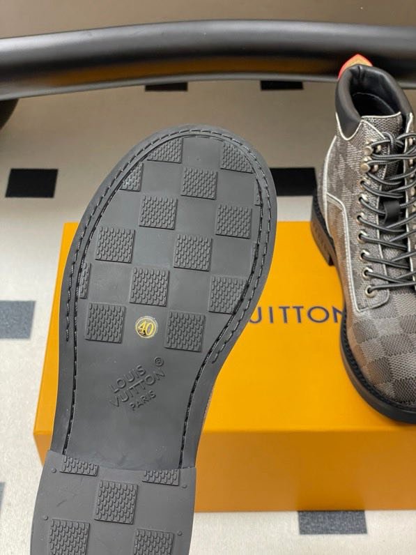 Ботинки LV BUBBLE кожаные женские фото 4