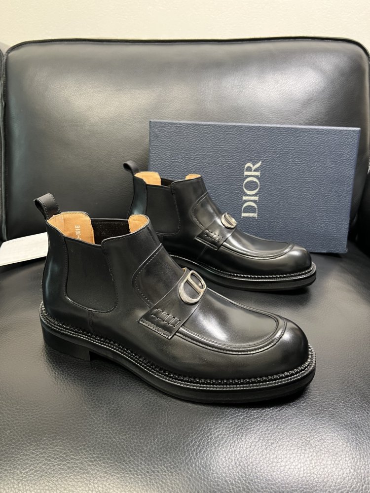 Ботинки мужские челси кожаные лаковые с резинкой