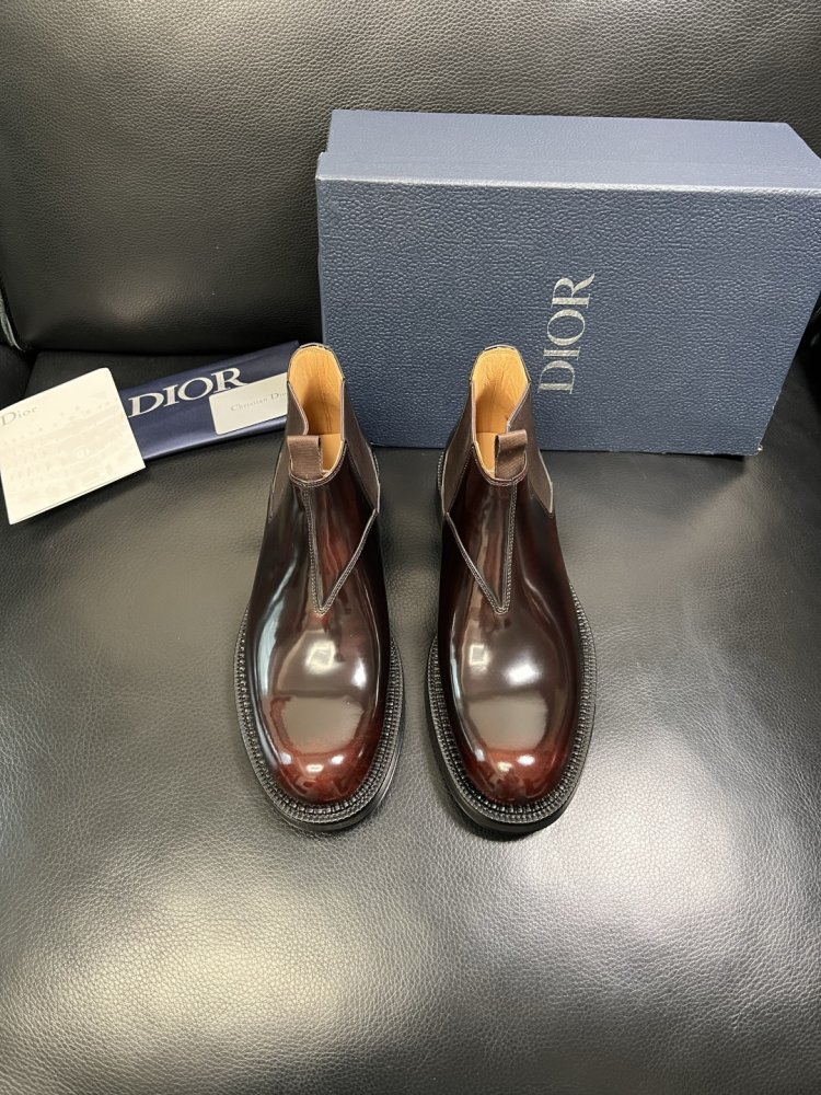 Ботинки мужские челси кожаные лаковые с резинкой фото 3