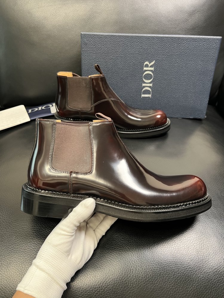 Ботинки мужские челси кожаные лаковые с резинкой фото 4