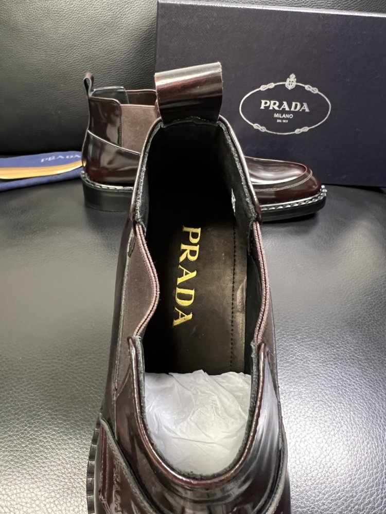 Черевики чоловічі челсі шкіряні лакові з гумкою фото 7