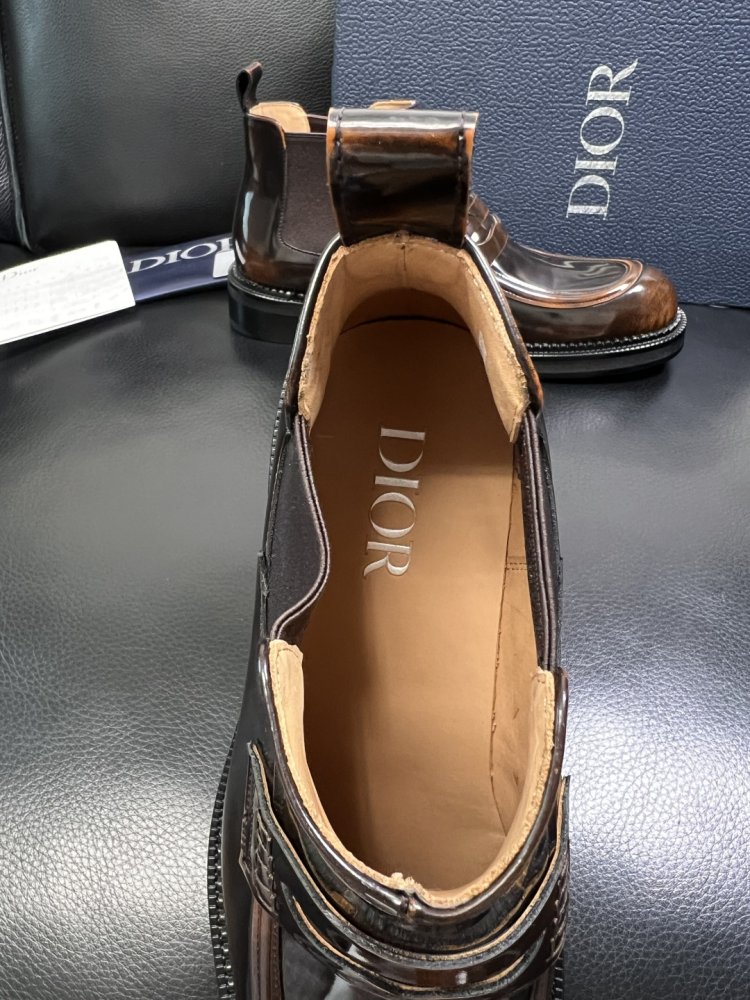 Ботинки мужские челси кожаные лаковые с резинкой фото 7