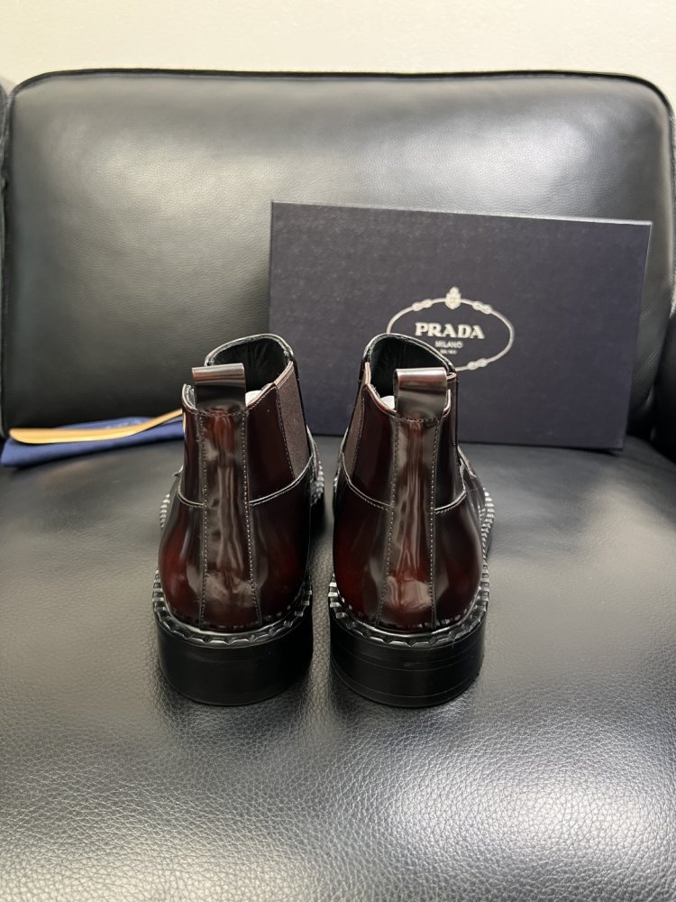 Черевики чоловічі челсі шкіряні лакові з гумкою фото 8