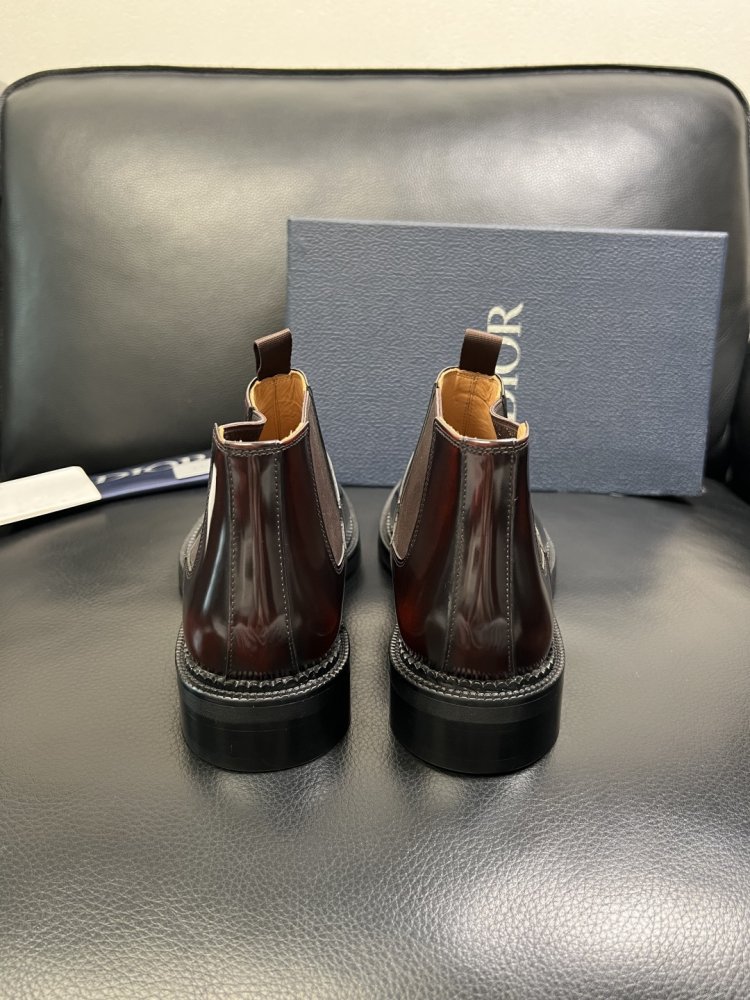 Ботинки мужские челси кожаные лаковые с резинкой фото 8