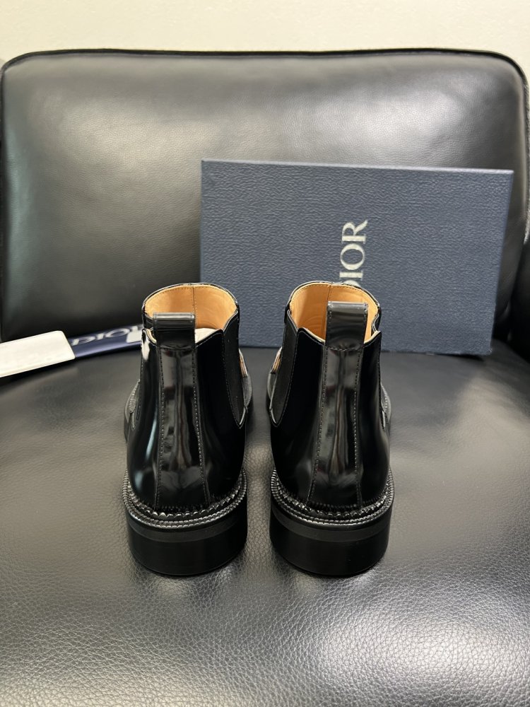 Ботинки мужские челси кожаные лаковые с резинкой фото 8