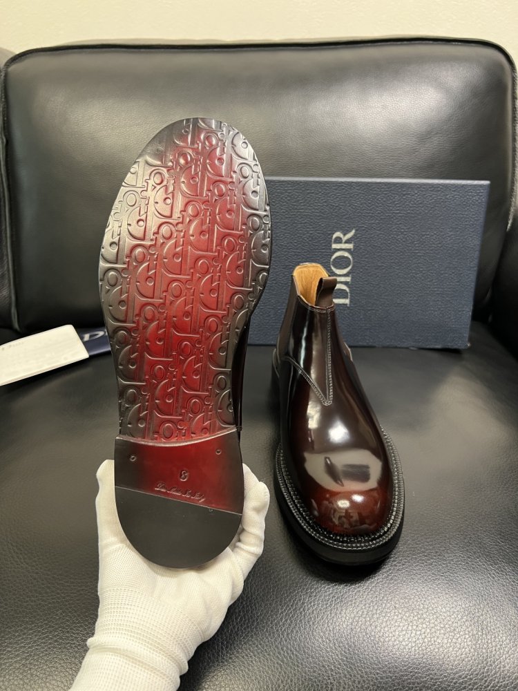 Ботинки мужские челси кожаные лаковые с резинкой фото 9