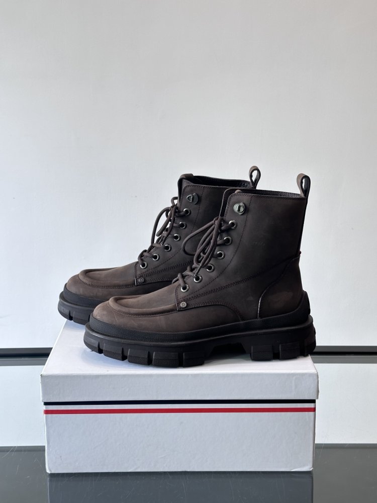 Черевики чоловічі челсі шкіряні на шнурівці фото 3