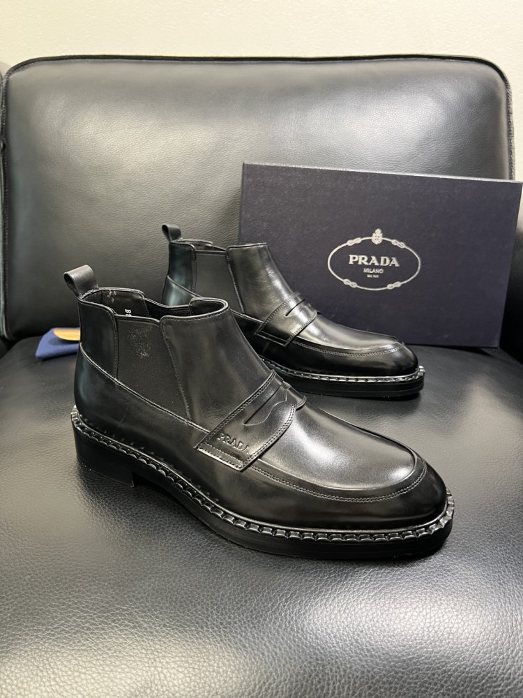 Черевики чоловічі челсі шкіряні з гумкою