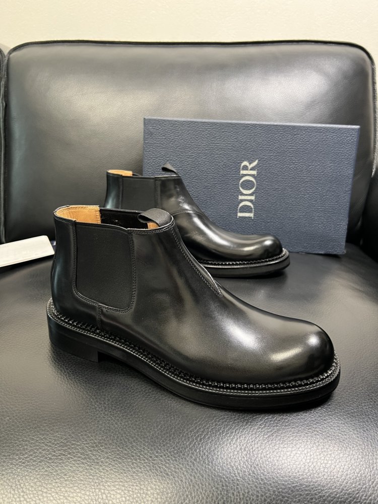 Ботинки мужские челси кожаные с резинкой