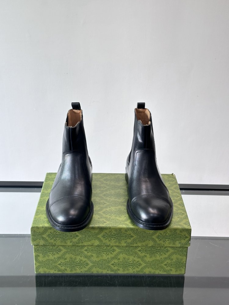 Черевики чоловічі челсі шкіряні з гумкою фото 2