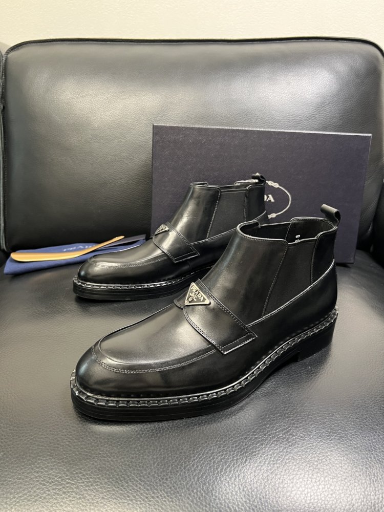 Черевики чоловічі челсі шкіряні з гумкою фото 2