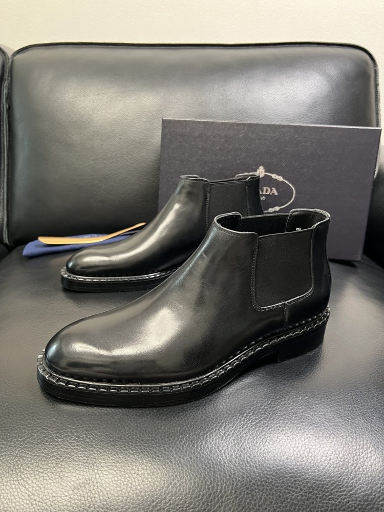 Черевики чоловічі челсі шкіряні з гумкою фото 2