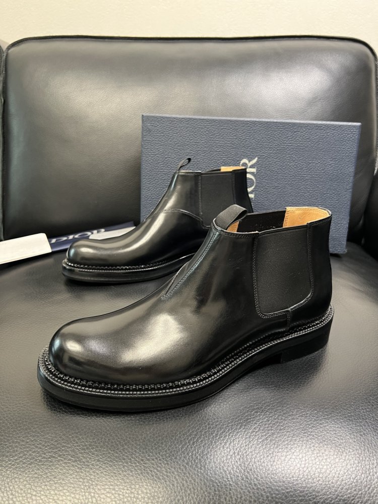 Ботинки мужские челси кожаные с резинкой фото 2